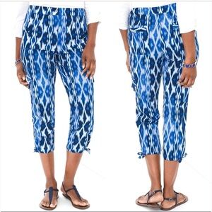 Chico’s Zenergy Neema Ikat Carsyn Cargo Crop